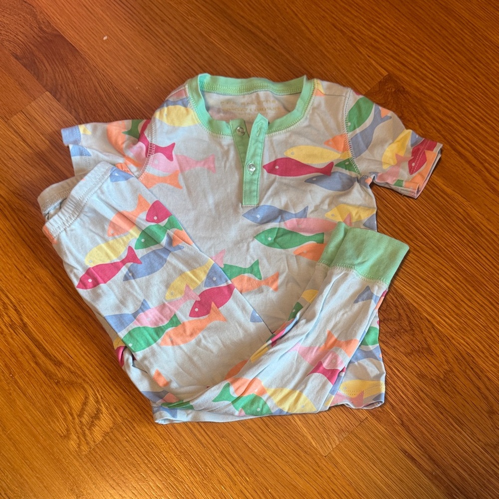 The Beaufort Bonnet Company Colorful Fish Kids Pajamas